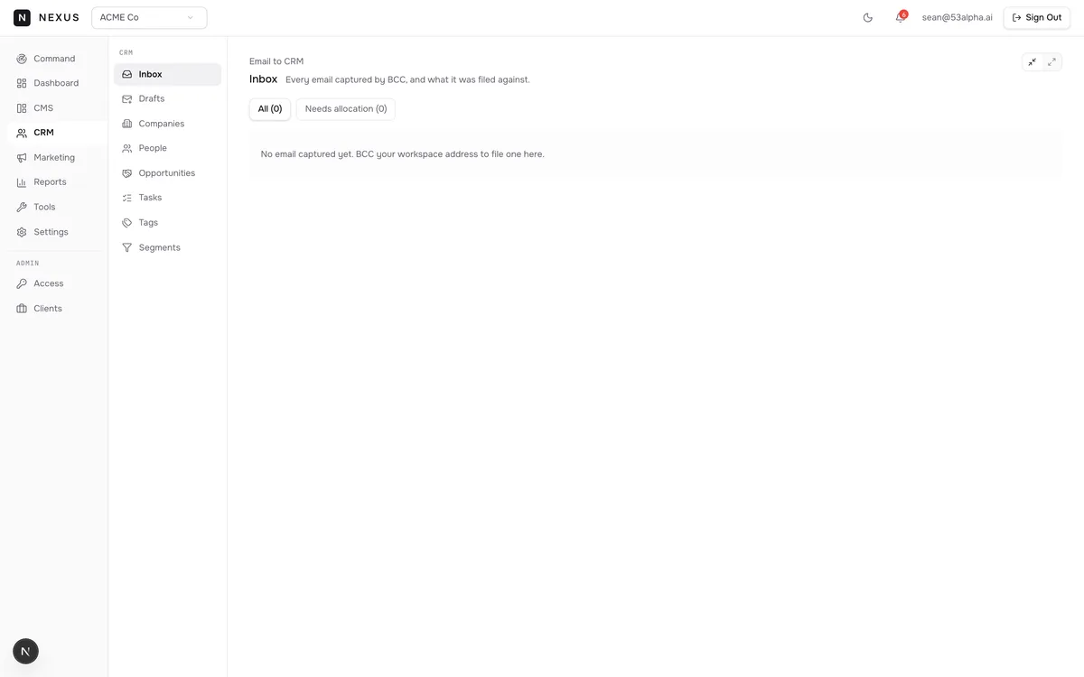 Inbound lead capture