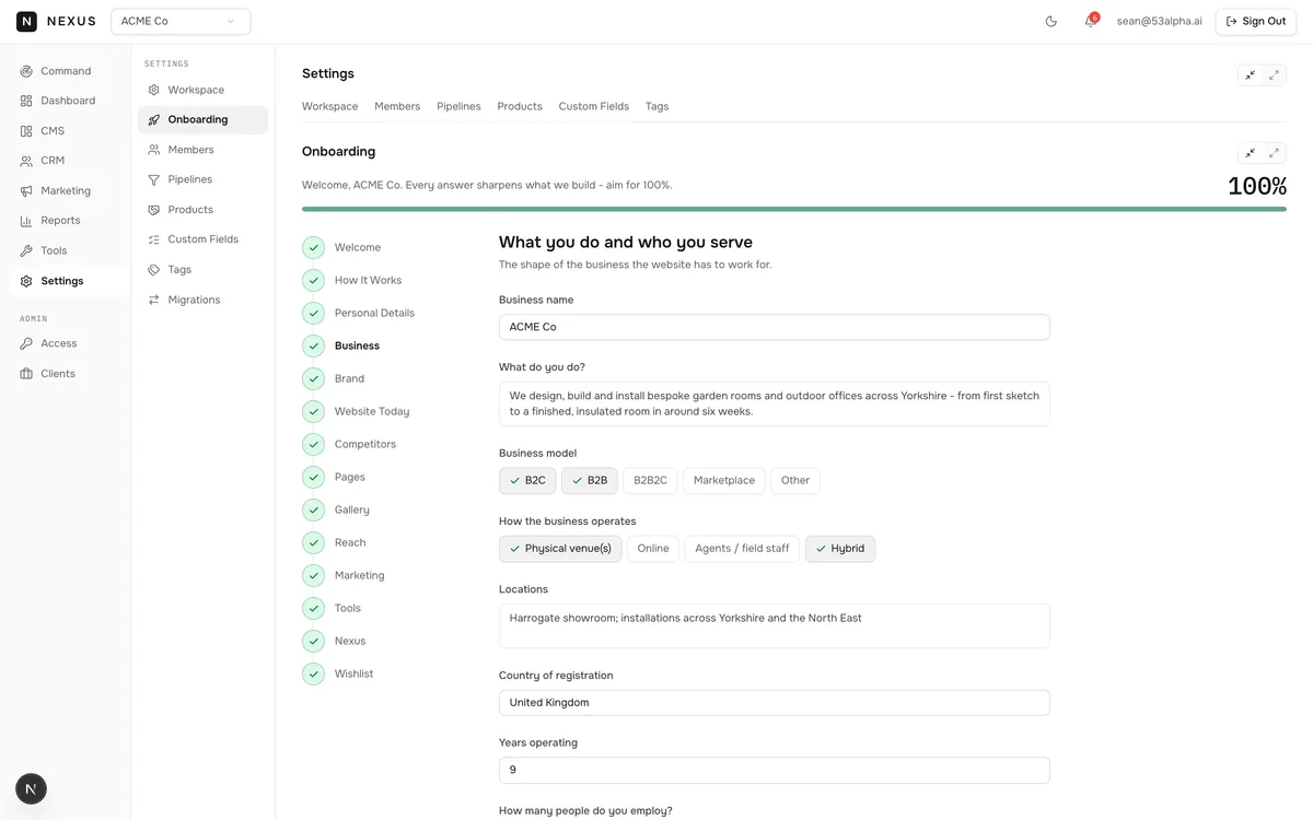 Answers mapped from the conversation