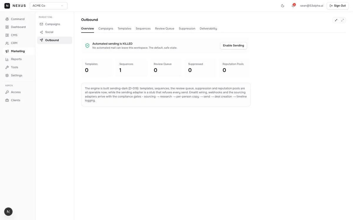 Automated outbound sequences