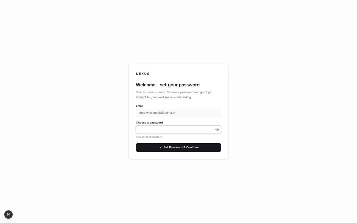 The one-link welcome page